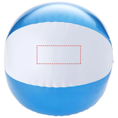Solidna, przezroczysta piłka plażowa Bondi PFC-19538621 niebieski