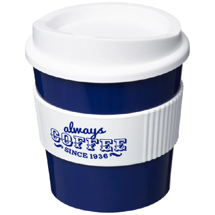 Kubek z serii Americano® Primo o pojemności 250 ml z uchwytem PFC-21001015 niebieski