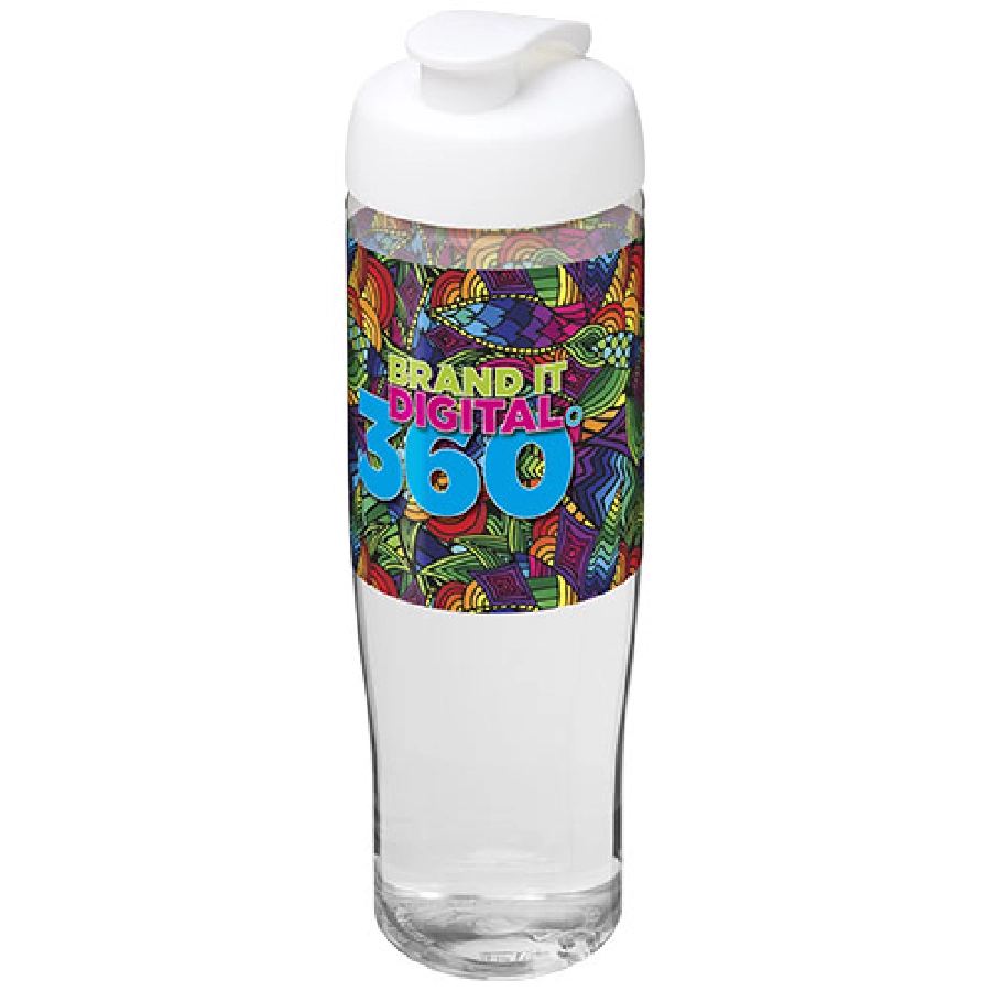 Bidon H2O Tempo® o pojemności 700 ml z wieczkiem zaciskowym PFC-21004001 transparentny