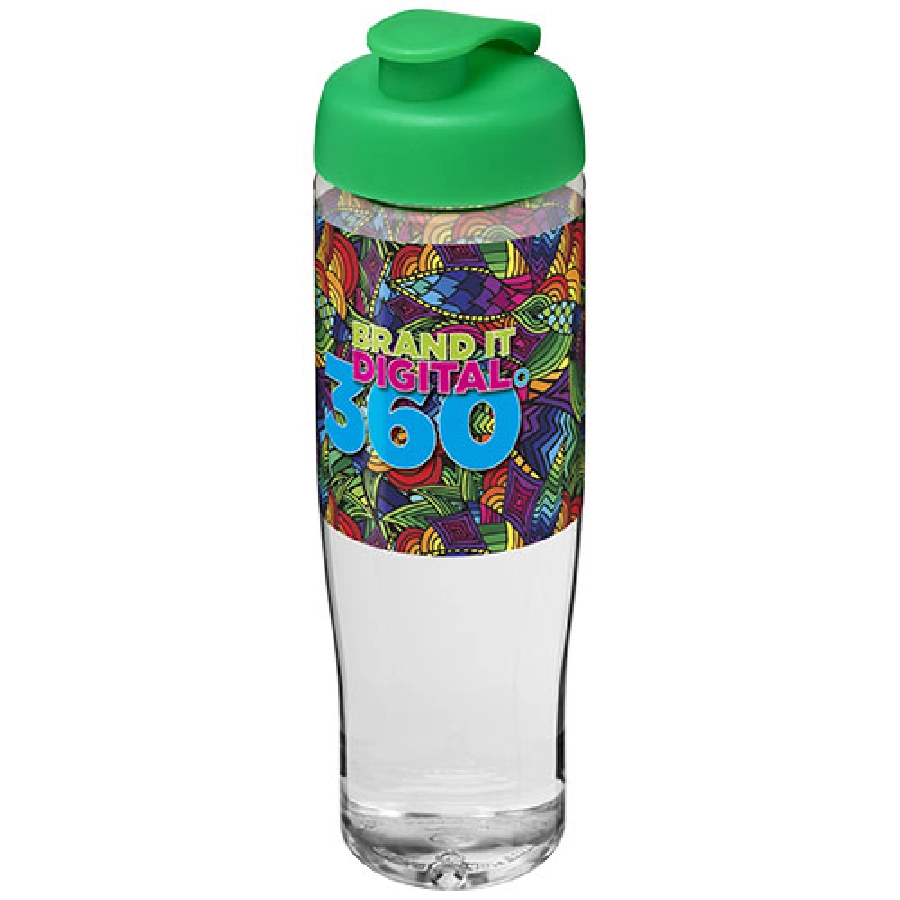 Bidon H2O Tempo® o pojemności 700 ml z wieczkiem zaciskowym PFC-21004006 transparentny