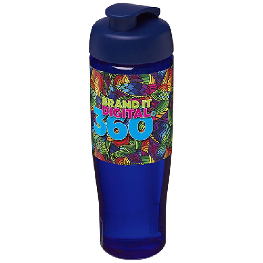 Bidon H2O Tempo® o pojemności 700 ml z wieczkiem zaciskowym PFC-21004019 niebieski