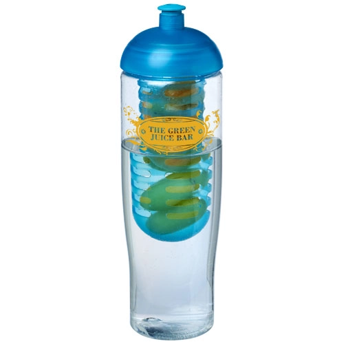 Bidon H2O Tempo® o pojemności 700 ml z wypukłym wieczkiem zmożliwością przyrządzania wody smakowej PFC-21004304 transparentny