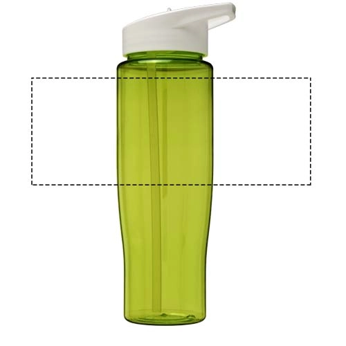 Bidon H2O Tempo® o pojemności 700 ml z wieczkiem z słomką PFC-21004412 zielony
