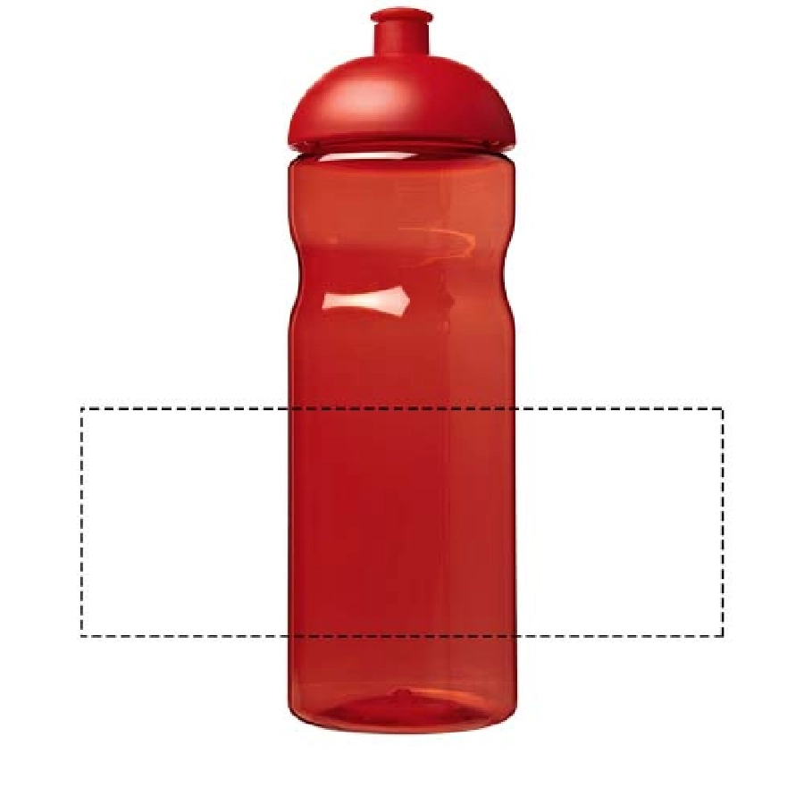 Bidon H2O Base® o pojemności 650 ml z wypukłym wieczkiem PFC-21004721 czerwony