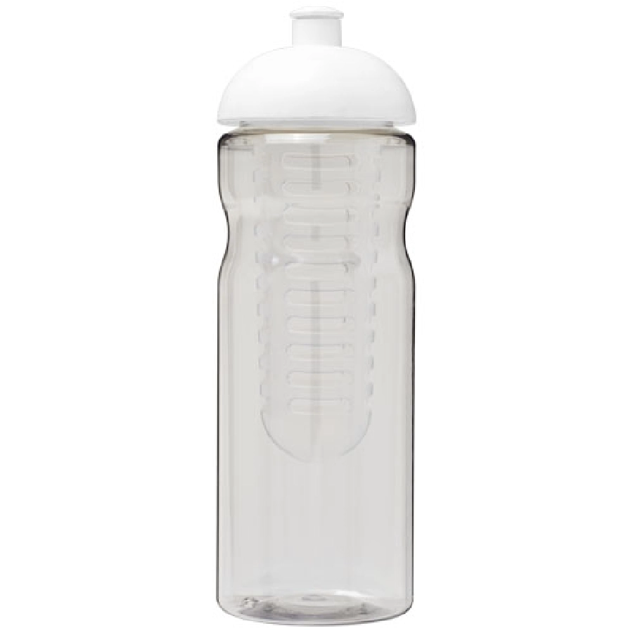 Bidon H2O Base® z wypukłym wieczkiem o pojemności 650 ml z możliwością przyrządzania wody smakowej PFC-21004800 transparentny
