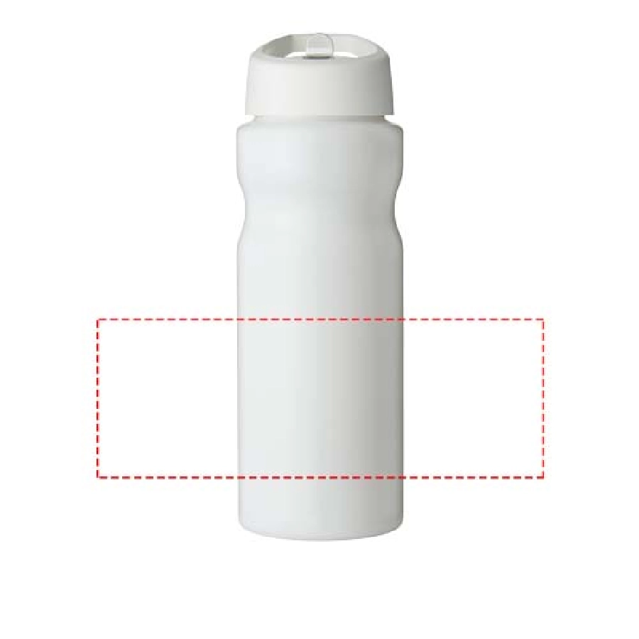 Bidon H2O Base® o pojemności 650 ml z wieczkiem z słomką PFC-21004909 biały