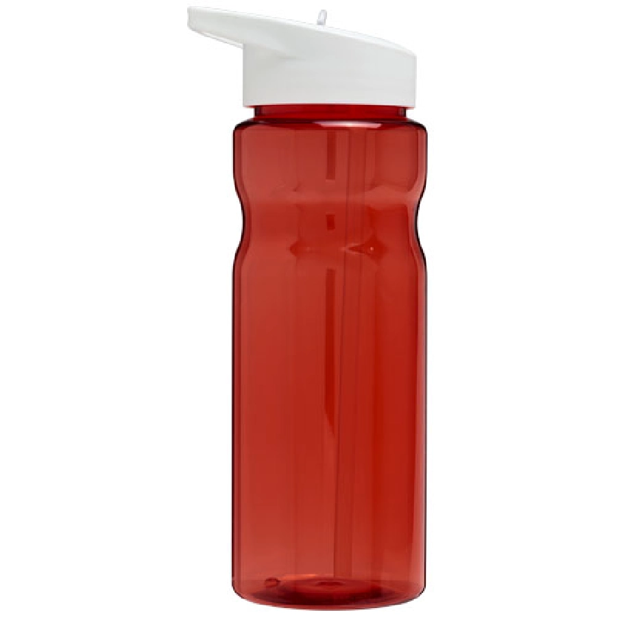 Bidon H2O Base® o pojemności 650 ml z wieczkiem z słomką PFC-21004912 czerwony