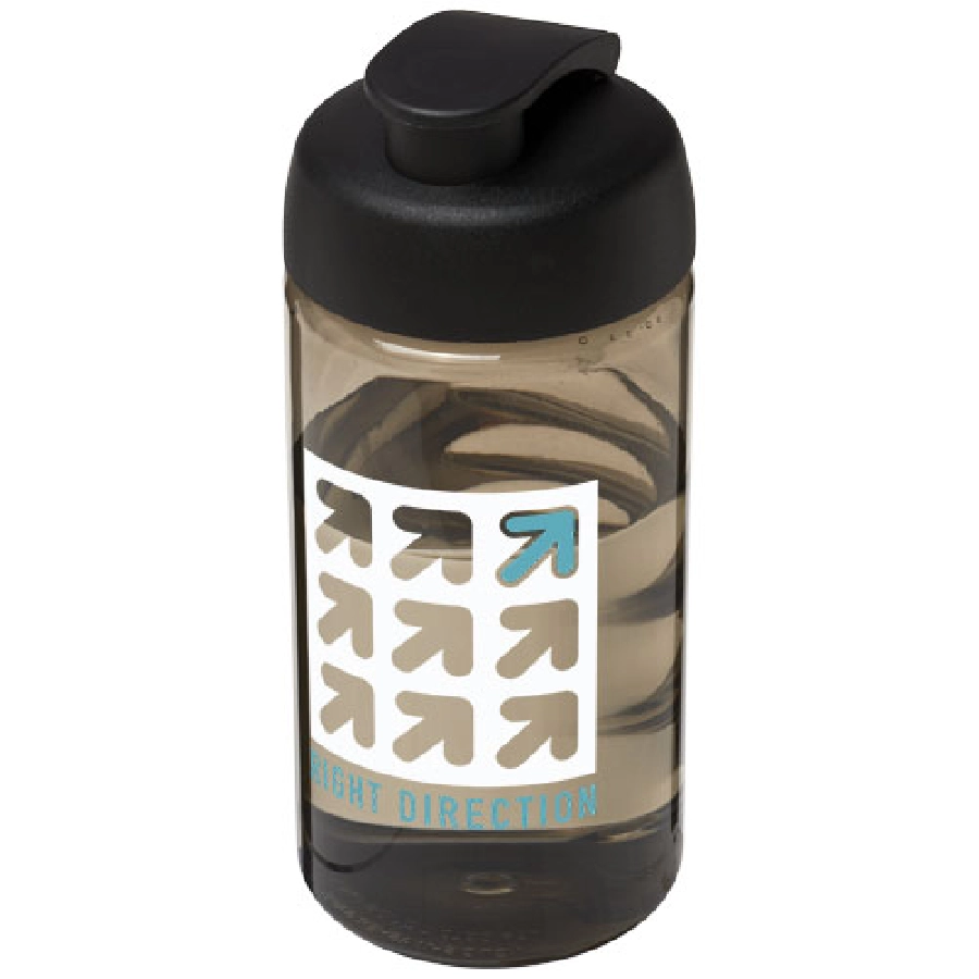Bidon H2O Bop® o pojemności 500 ml z wieczkiem zaciskowym PFC-21005015 czarny