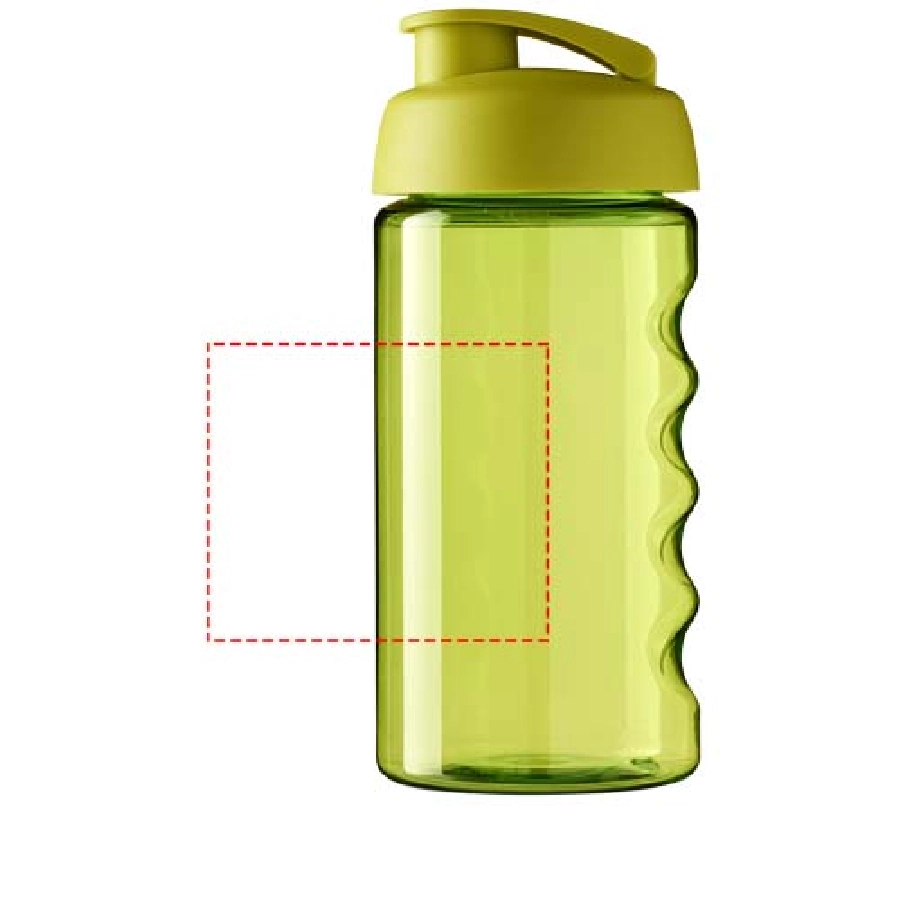 Bidon H2O Bop® o pojemności 500 ml z wieczkiem zaciskowym PFC-21005017 zielony