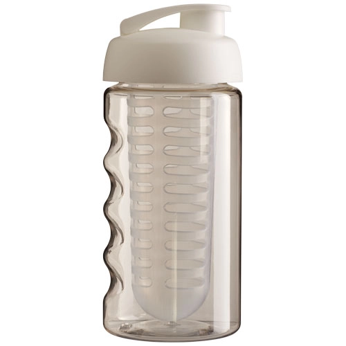 Bidon H2O Bop® o pojemności 500 ml z wieczkiem zaciskowym zmożliwością przyrządzania wody smakowej PFC-21005100 transparentny