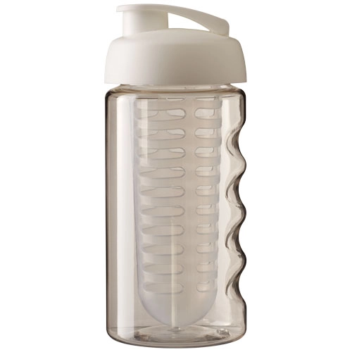 Bidon H2O Bop® o pojemności 500 ml z wieczkiem zaciskowym zmożliwością przyrządzania wody smakowej PFC-21005100 transparentny