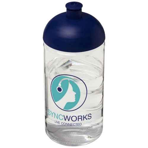 Bidon H2O Bop® o pojemności 500 ml z wypukłym wieczkiem PFC-21005202 transparentny