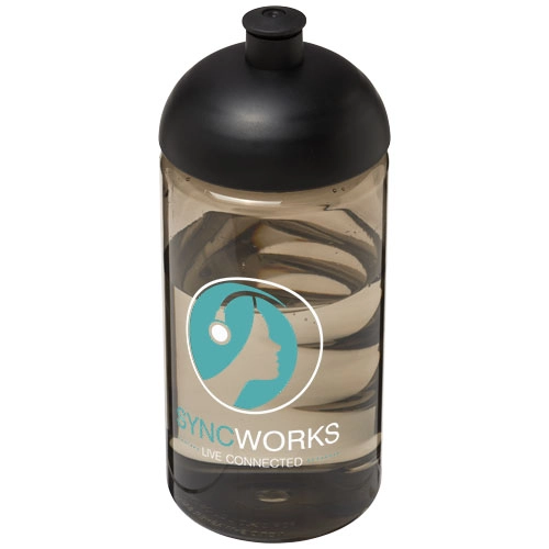 Bidon H2O Bop® o pojemności 500 ml z wypukłym wieczkiem PFC-21005215 czarny