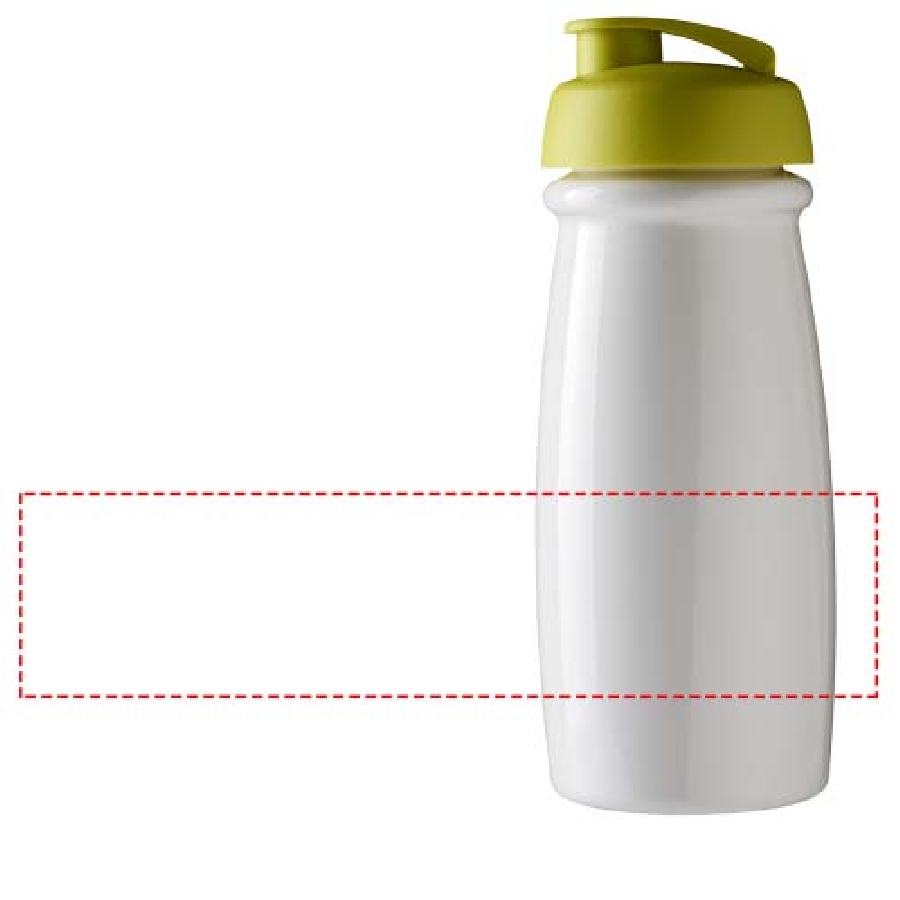 Bidon H2O Pulse® o pojemności 600 ml z wieczkiem zaciskowym PFC-21005404 biały