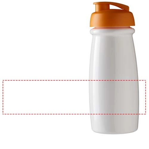 Bidon H2O Pulse® o pojemności 600 ml z wieczkiem zaciskowym PFC-21005407 biały