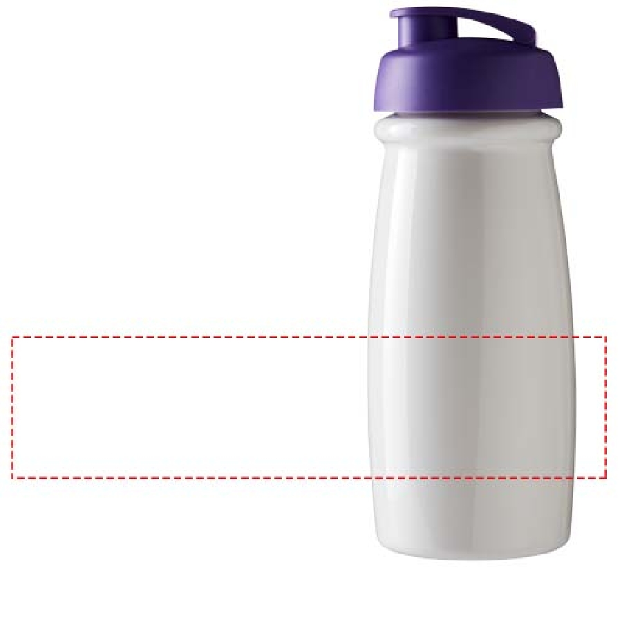 Bidon H2O Pulse® o pojemności 600 ml z wieczkiem zaciskowym PFC-21005409 biały