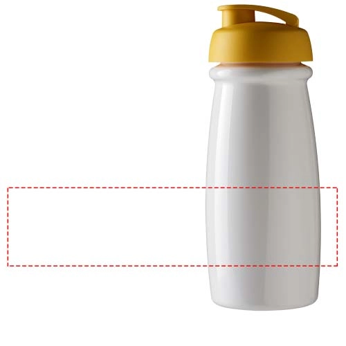Bidon H2O Pulse® o pojemności 600 ml z wieczkiem zaciskowym PFC-21005410 biały