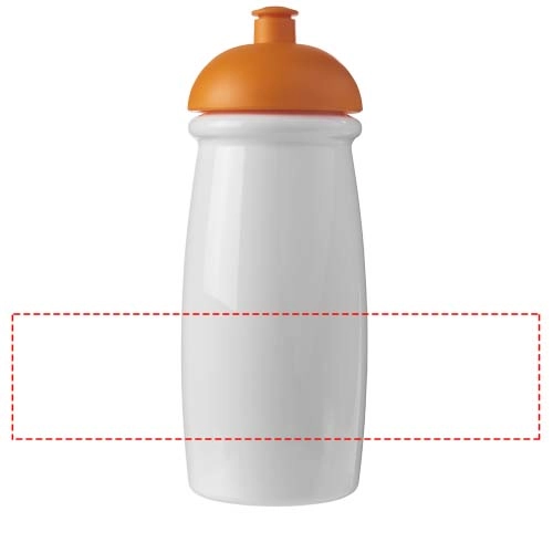 Bidon H2O Pulse® o pojemności 600 ml z wypukłym wieczkiem PFC-21005607 biały