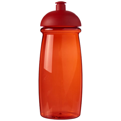 Bidon H2O Pulse® o pojemności 600 ml z wypukłym wieczkiem PFC-21005612 czerwony