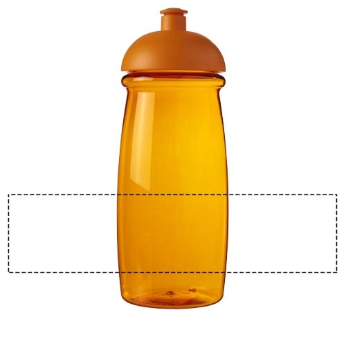 Bidon H2O Pulse® o pojemności 600 ml z wypukłym wieczkiem PFC-21005613 pomarańczowy