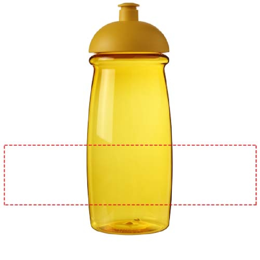 Bidon H2O Pulse® o pojemności 600 ml z wypukłym wieczkiem PFC-21005614 żółty