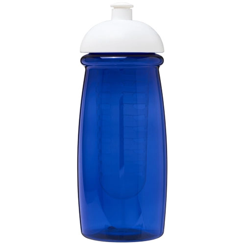 Bidon H2O Pulse® o pojemności 600 ml z wypukłym wieczkiem z możliwościąprzyrządzania wody smakowej PFC-21005700 niebieski