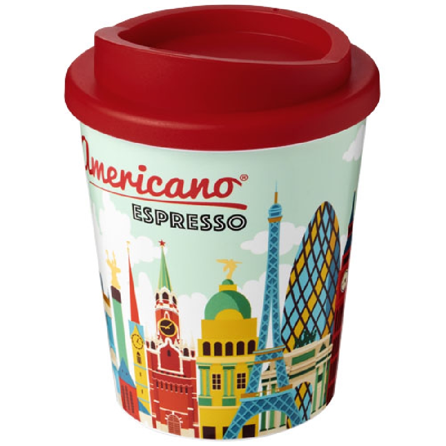 Kubek termiczny espresso z serii Brite-Americano® o pojemności 250 ml PFC-21009103 czerwony