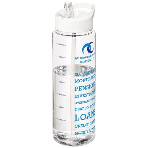 Bidon H2O Vibe o pojemności 850 ml z wieczkiem z dzióbkiem PFC-21009601 transparentny