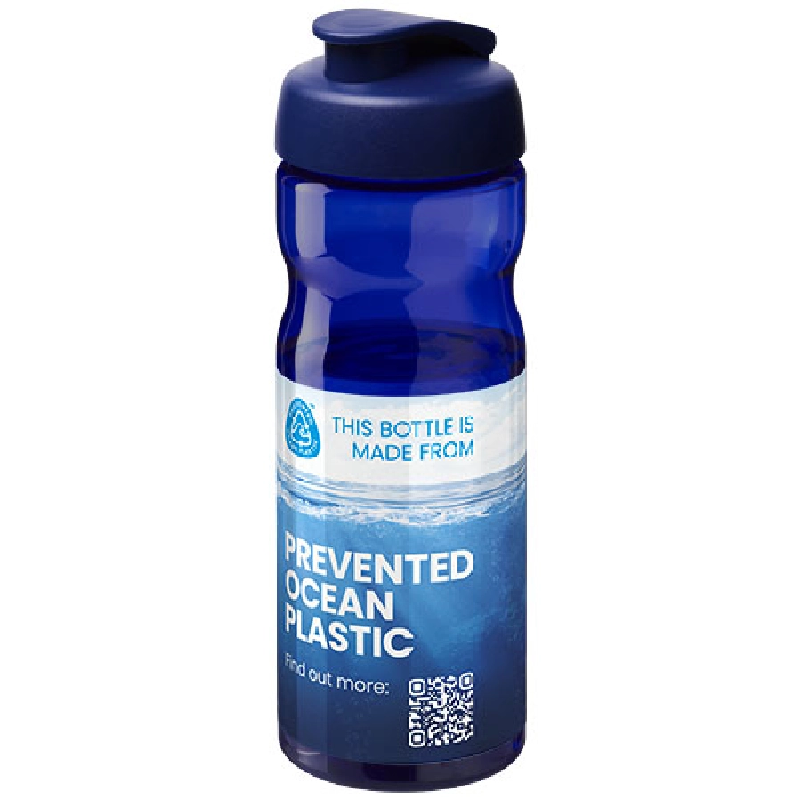 Bidon H2O Eco o pojemności 650 ml z wieczkiem zaciskowym PFC-21009712 niebieski