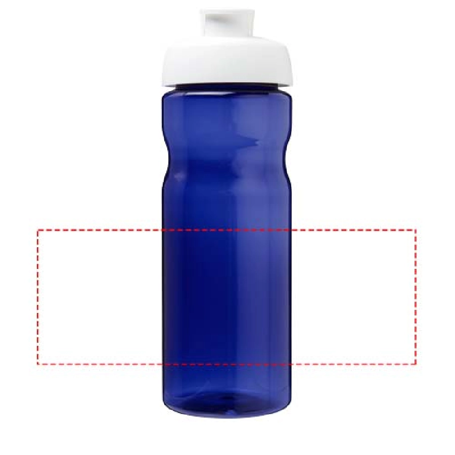 Bidon H2O Eco o pojemności 650 ml z wieczkiem zaciskowym PFC-21009713 niebieski