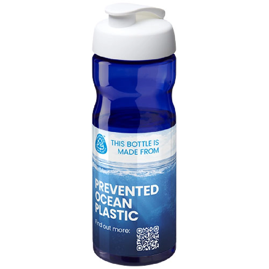 Bidon H2O Eco o pojemności 650 ml z wieczkiem zaciskowym PFC-21009713 niebieski