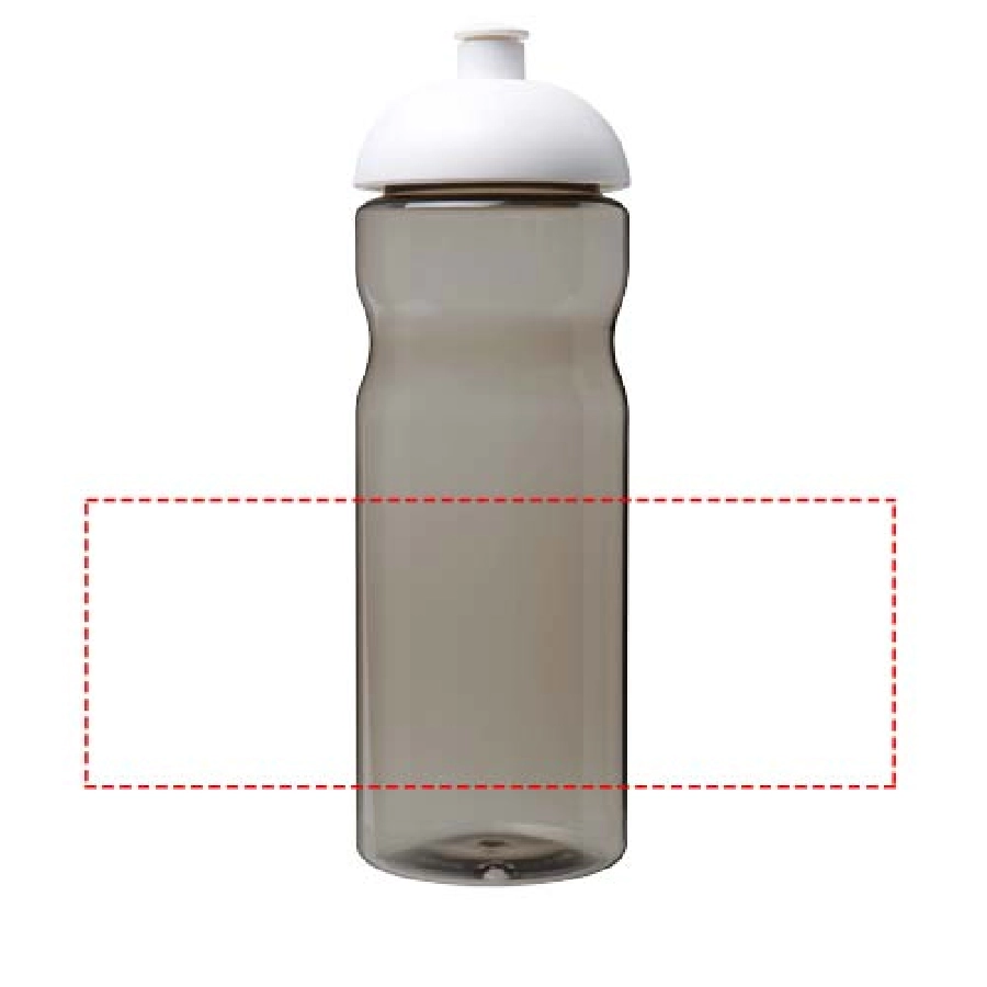 Bidon H2O Eco o pojemności 650 ml z wypukłym wieczkiem PFC-21009801 szary