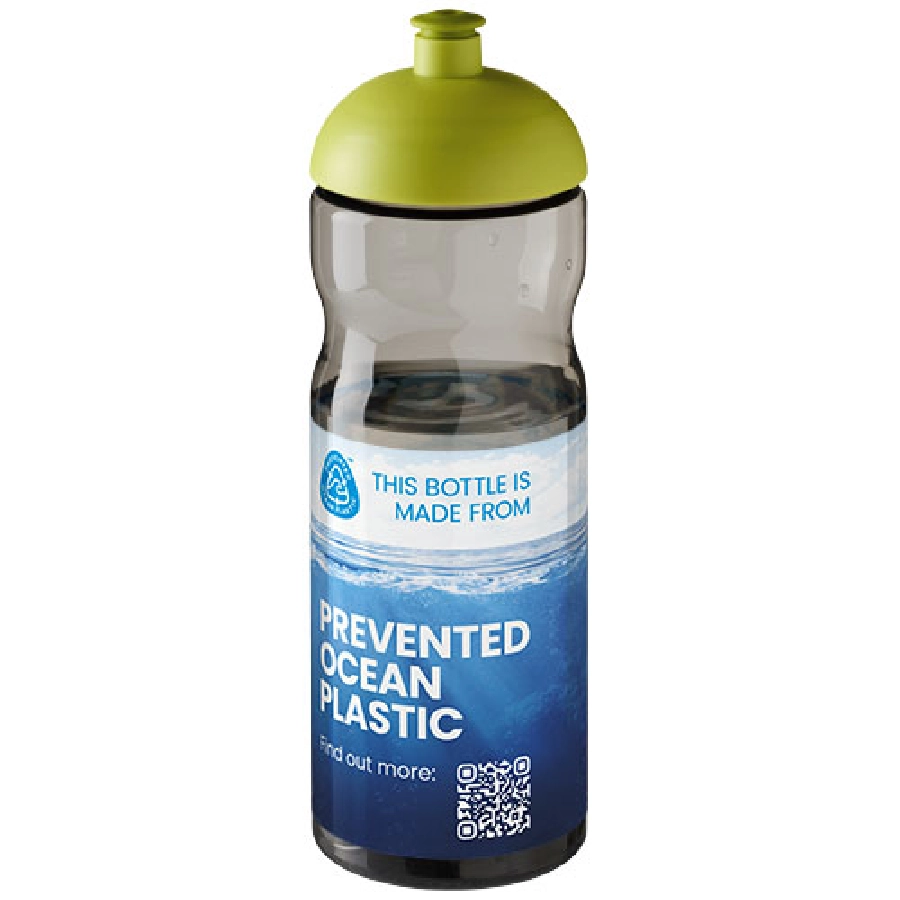 Bidon H2O Eco o pojemności 650 ml z wypukłym wieczkiem PFC-21009804 szary