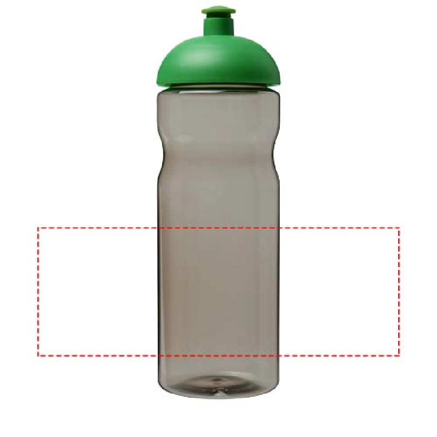 Bidon H2O Eco o pojemności 650 ml z wypukłym wieczkiem PFC-21009806 szary