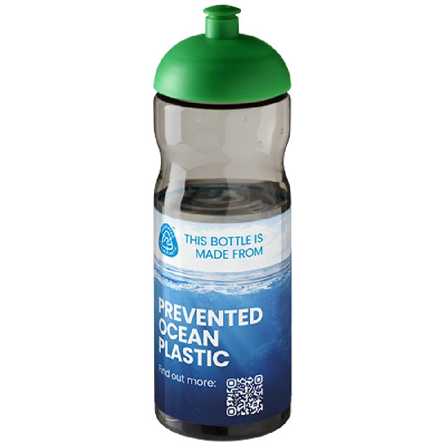 Bidon H2O Eco o pojemności 650 ml z wypukłym wieczkiem PFC-21009806 szary
