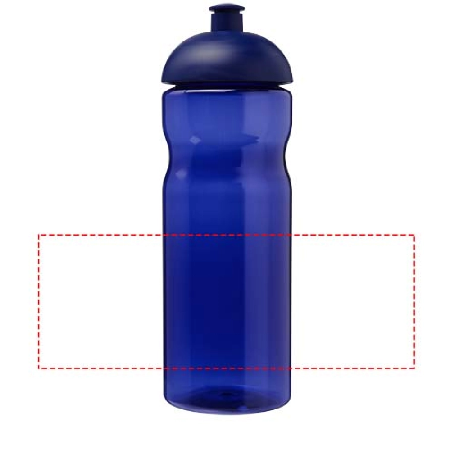 Bidon H2O Eco o pojemności 650 ml z wypukłym wieczkiem PFC-21009812 niebieski