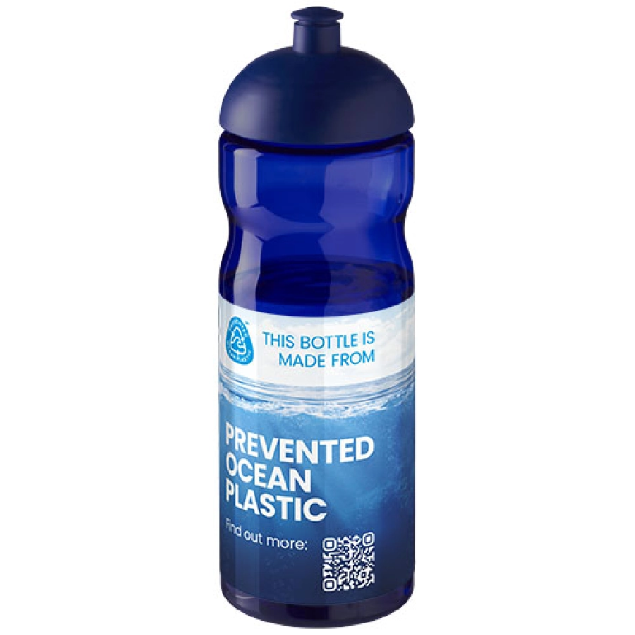 Bidon H2O Eco o pojemności 650 ml z wypukłym wieczkiem PFC-21009812 niebieski