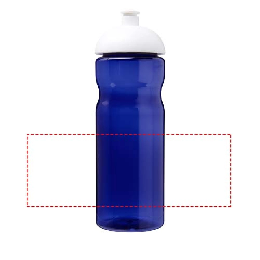 Bidon H2O Eco o pojemności 650 ml z wypukłym wieczkiem PFC-21009813 niebieski