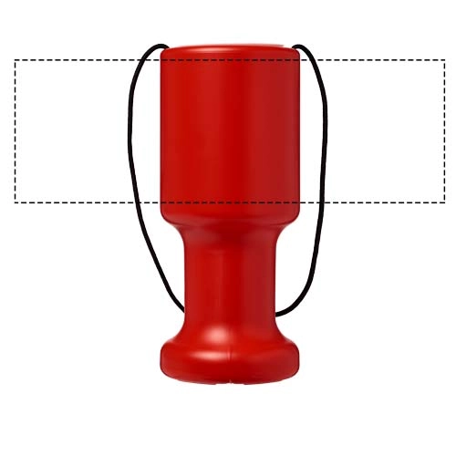 Puszka charytatywna Asra wykonana z tworzywa sztucznego PFC-21010806 czerwony