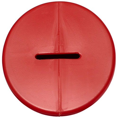 Puszka charytatywna Heba wykonana z tworzywa sztucznego PFC-21010906 czerwony