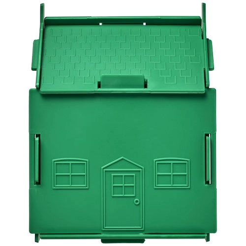 Skarbonka w kształcie domu Uri wykonana z tworzywa sztucznego PFC-21011101 zielony