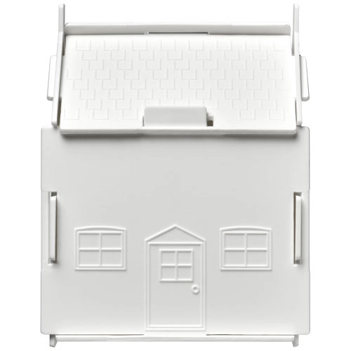 Skarbonka w kształcie domu Uri wykonana z tworzywa sztucznego PFC-21011103 biały