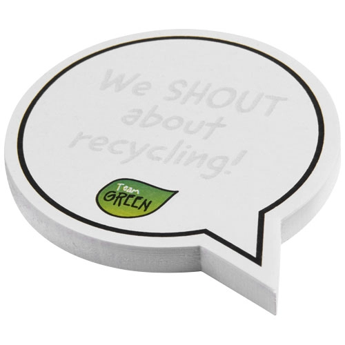 Sticky-Mate® karteczki samoprzylepne z materiałów z recyklingu w kształcie chmurek na tekst PFC-21018601