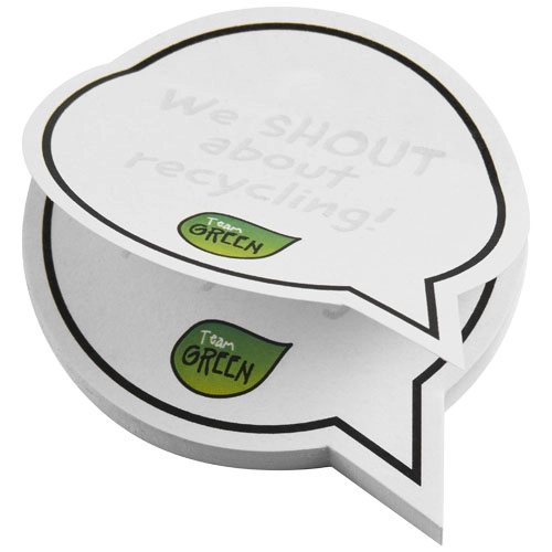 Sticky-Mate® karteczki samoprzylepne z materiałów z recyklingu w kształcie chmurek na tekst PFC-21018601