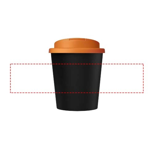 Kubek Americano® Espresso Eco z recyklingu o pojemności 250 ml z pokrywą odporną na zalanie PFC-21045502