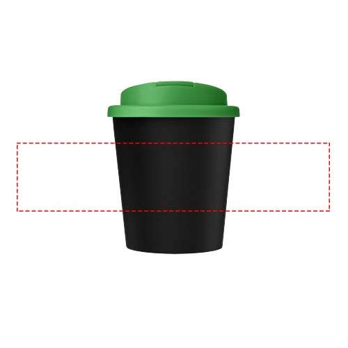 Kubek Americano® Espresso Eco z recyklingu o pojemności 250 ml z pokrywą odporną na zalanie PFC-21045505