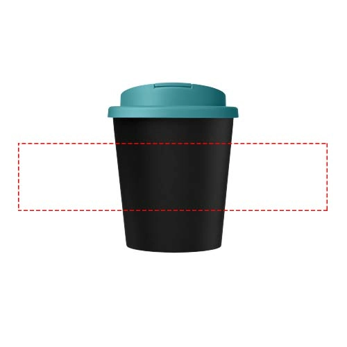 Kubek Americano® Espresso Eco z recyklingu o pojemności 250 ml z pokrywą odporną na zalanie PFC-21045508