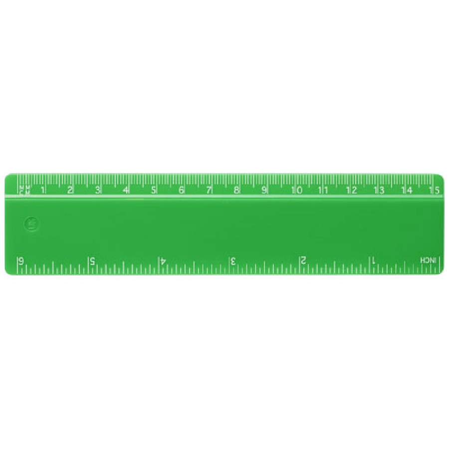 Refari linijka z tworzywa sztucznego pochodzącego z recyklingu o długości 15 cm PFC-21046761