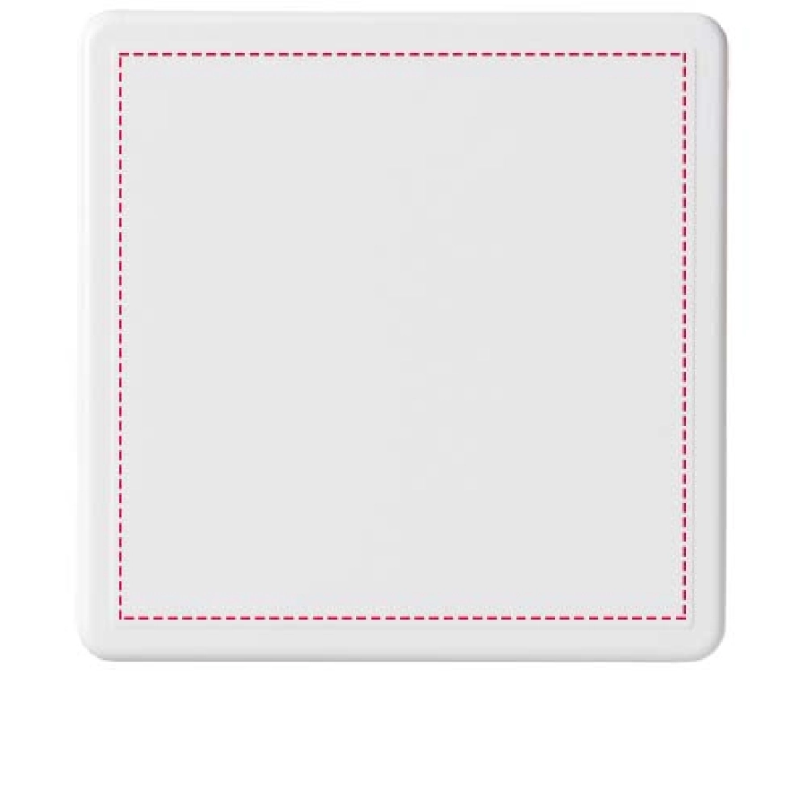 Podkładka kwadratowa Renzo wykonana z tworzywa sztucznego PFC-21051601 biały