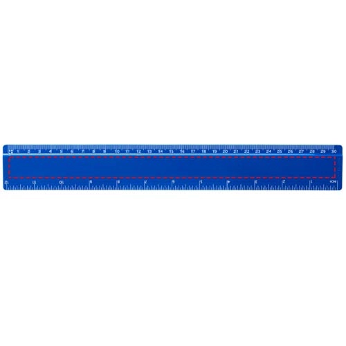 Linijka Renzo o długości 30 cm wykonana z tworzywa sztucznego PFC-21053502 niebieski